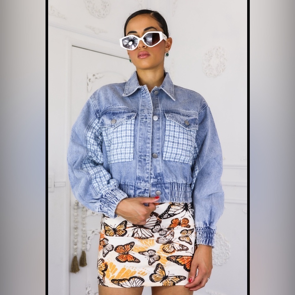 Surelymine Fit Blue Denim Jacket